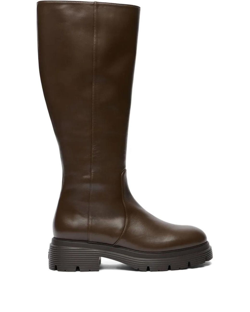 Stuart Weitzman Brown Hudson Lite Stiefel Mit Reißverschluss 40Mm