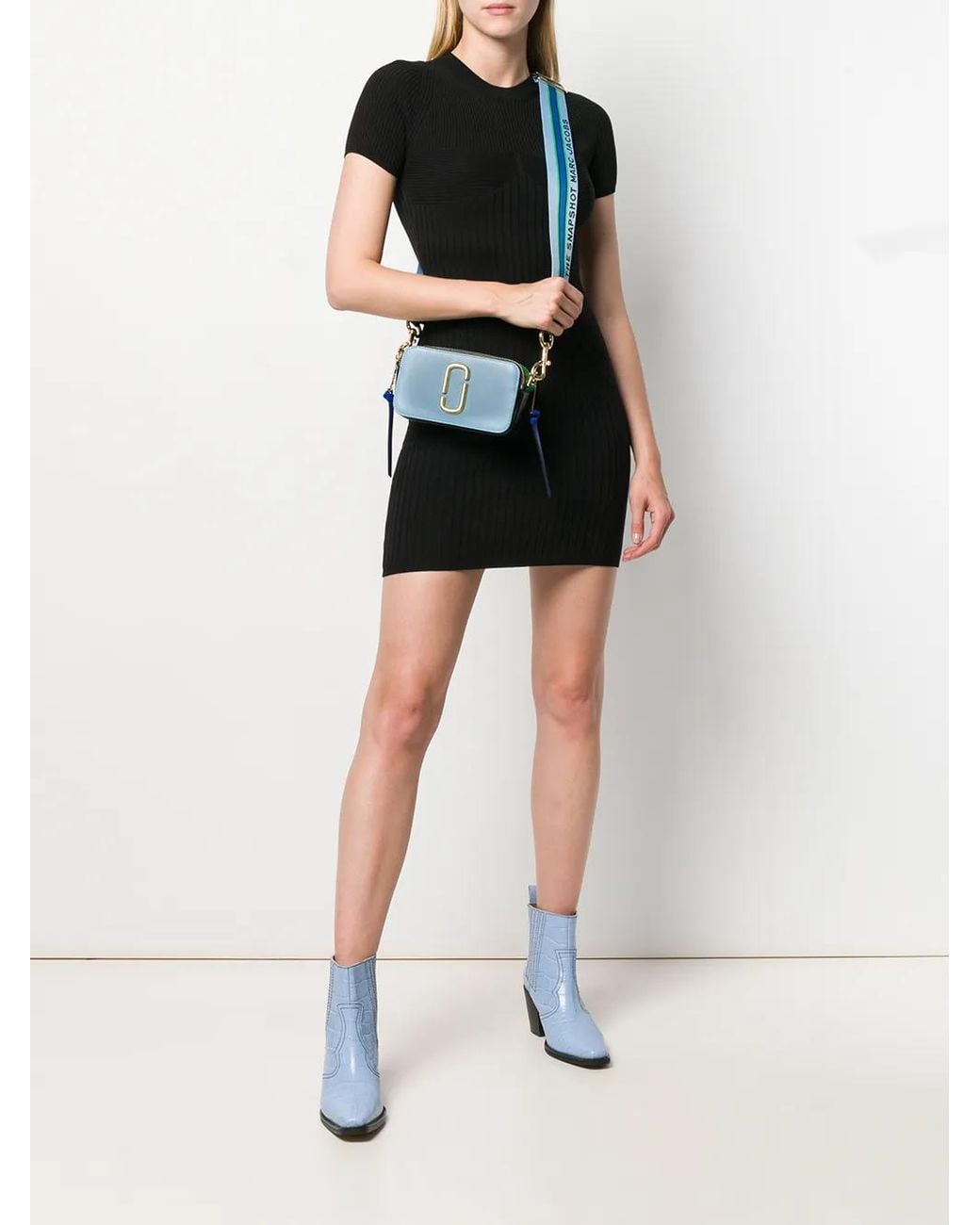 Marc Jacobs Women's The Snapshot Small Camera Bag In Misty Blue Multi