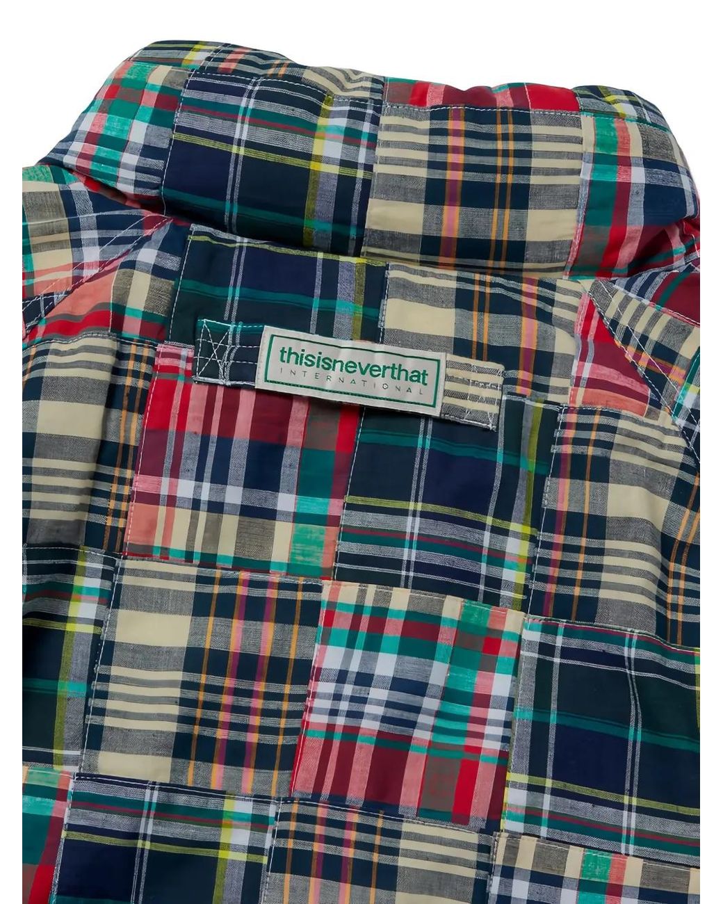 Thisisneverthat Blue Patchwork-Design Jacket for men