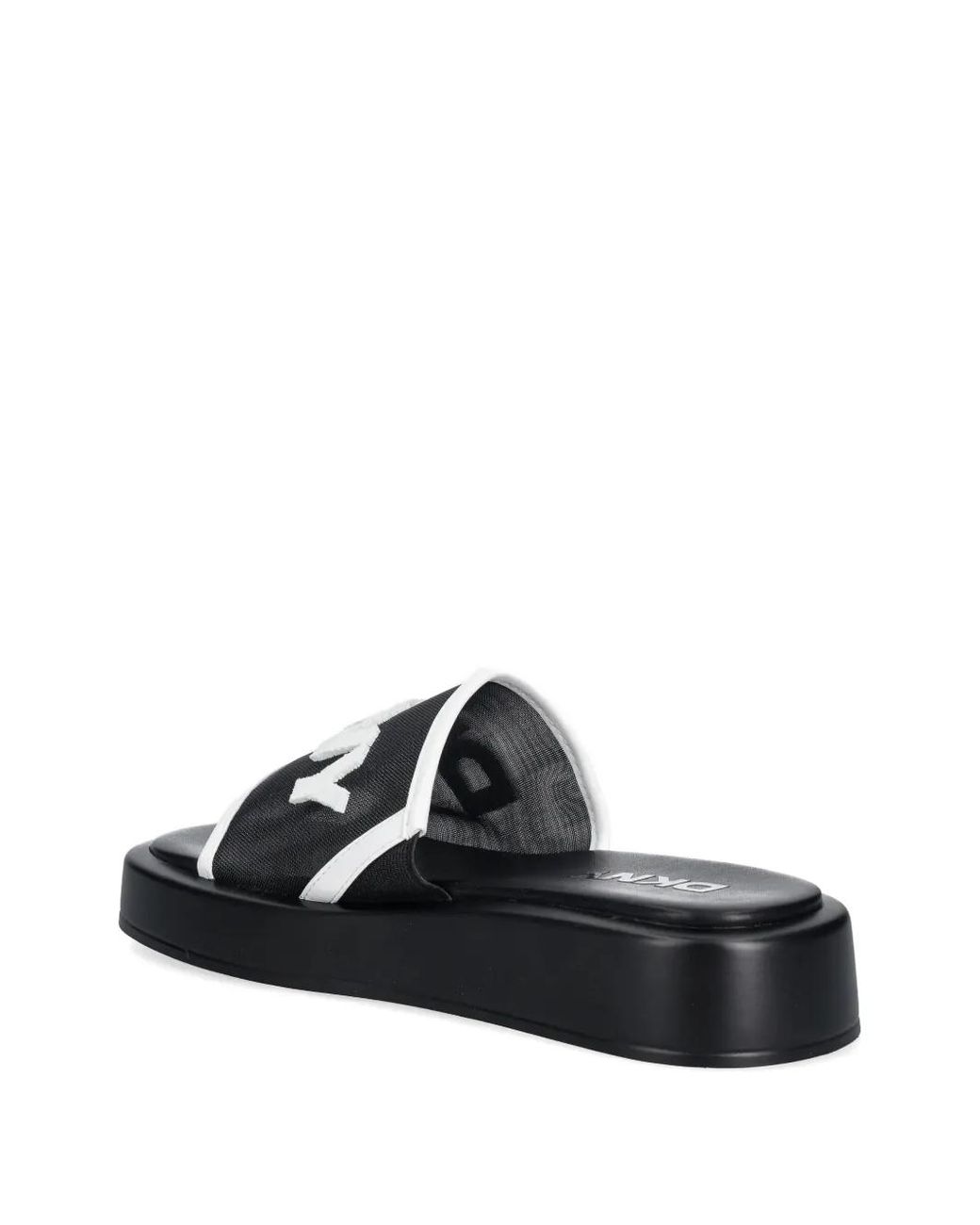 DKNY Black Logo Flatform Slide