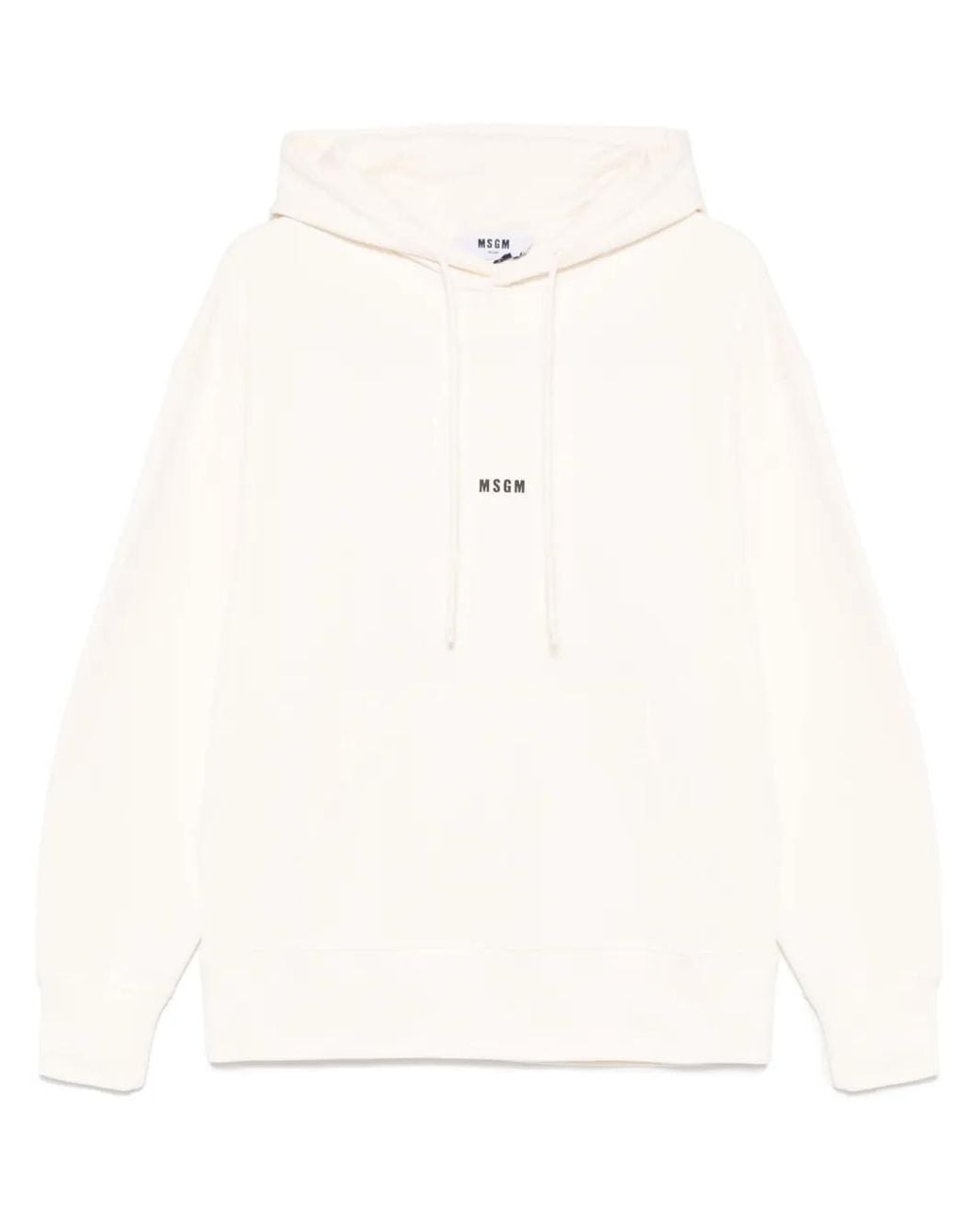 MSGM White Relaxed Sweatshirt for men
