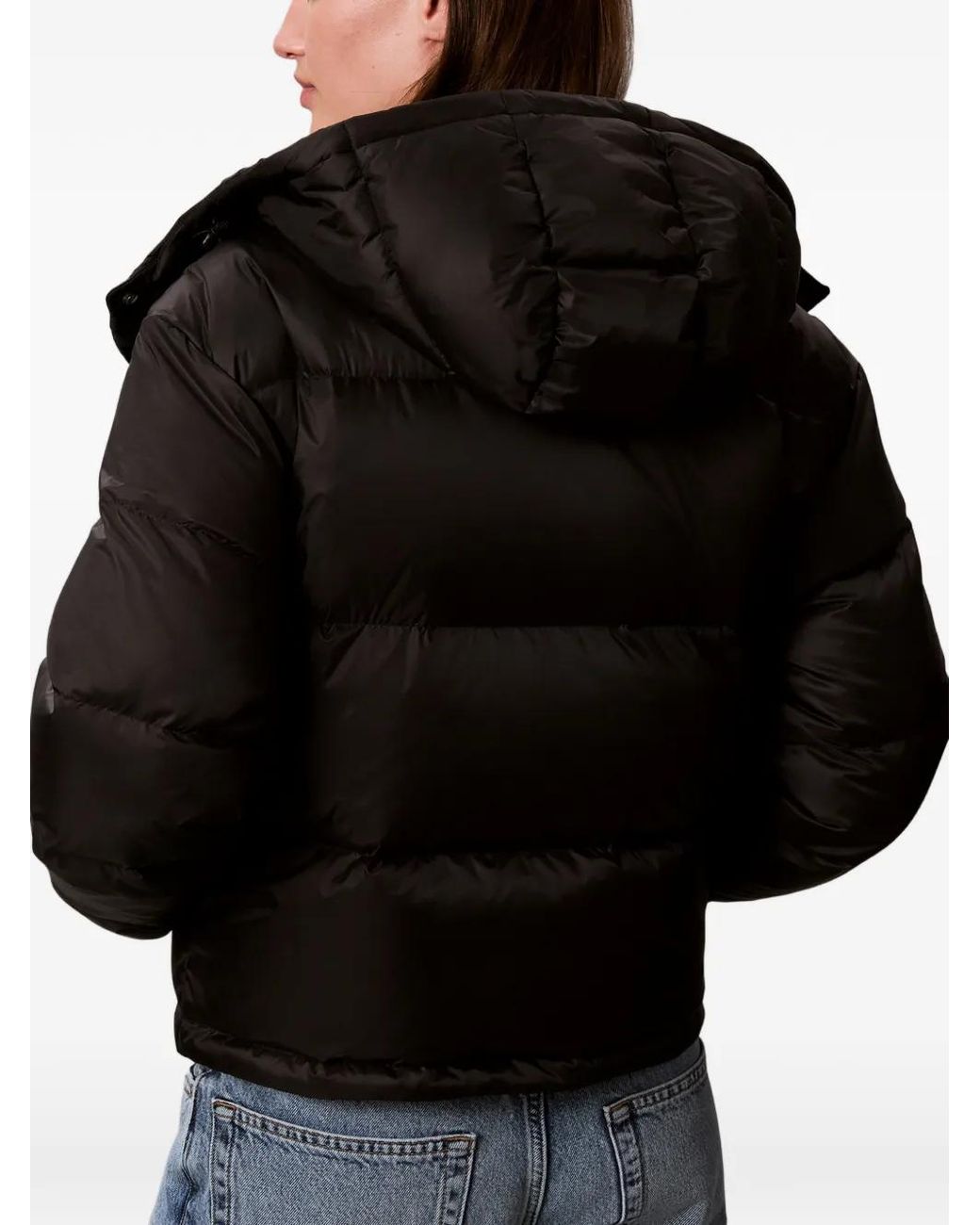 Calvin Klein Black Quilted Hooded Jacket