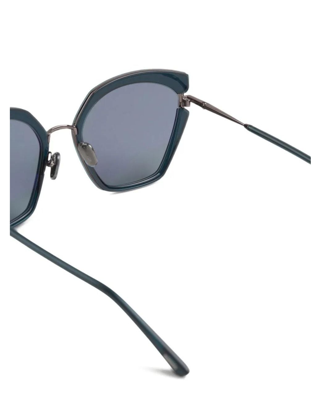 Tom Ford Gray Geometric-Frame Sunglasses