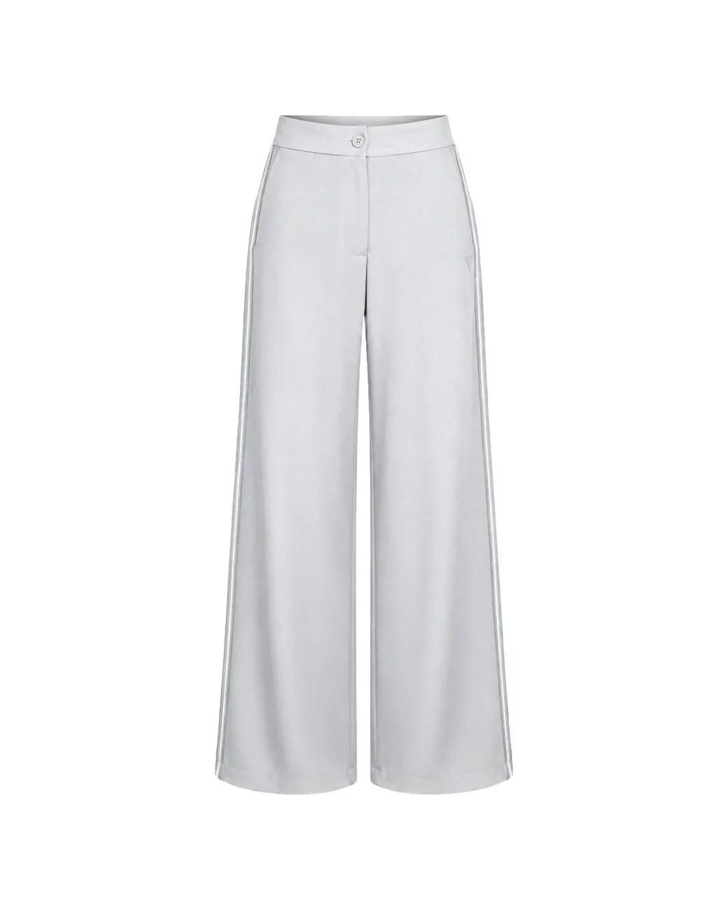 Guess White Wide-Leg Sweatpants