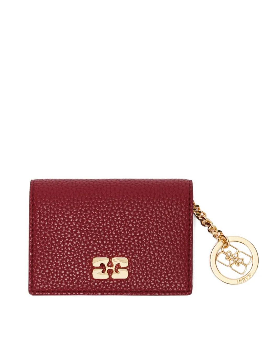 Ganni Textured Charm Purse