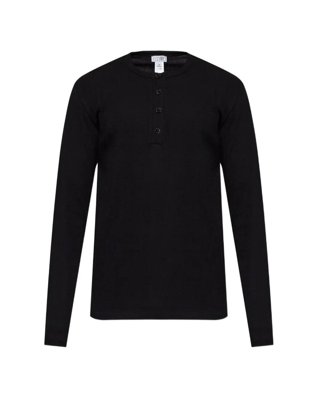 MM6 by Maison Margiela Blue Long-Sleeves T-Shirt for men
