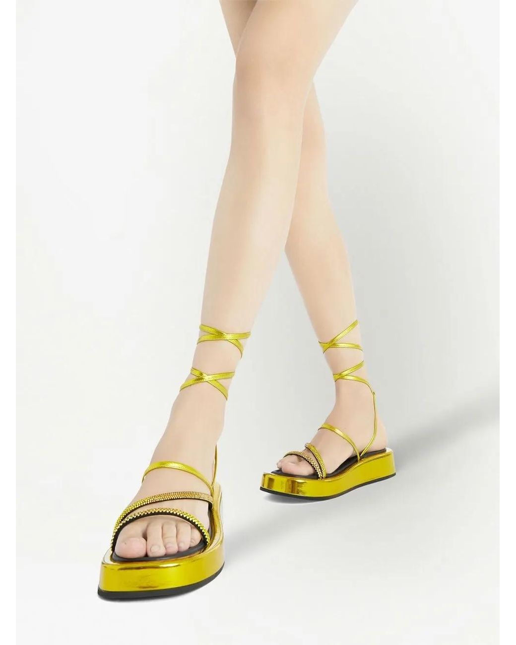 Giuseppe Zanotti Yellow Sandals