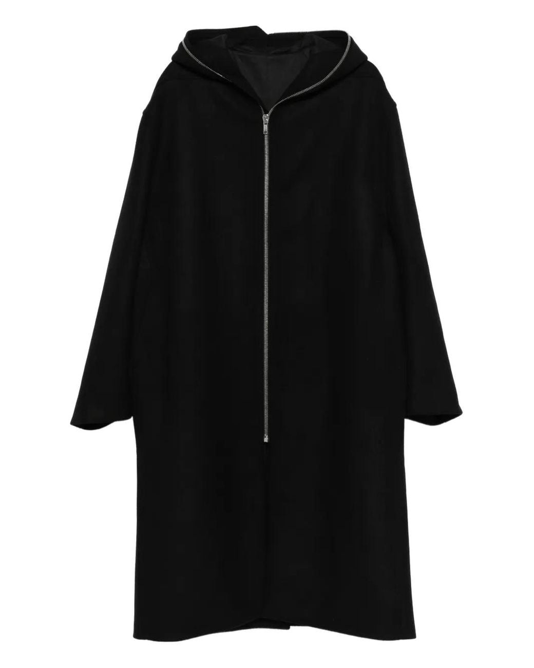 Rick Owens Black "Gimp Mac" Coat Jacket for men
