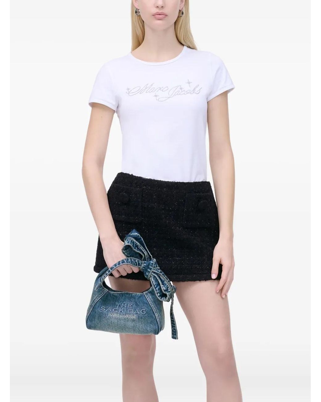 Marc Jacobs Blue The Bow Mini Sack Bag