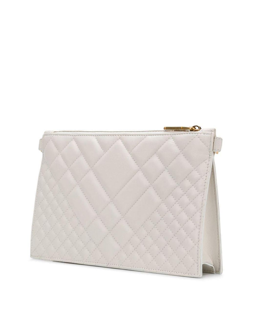 Versace Quilted Medusa Clutch Bag in White Lyst