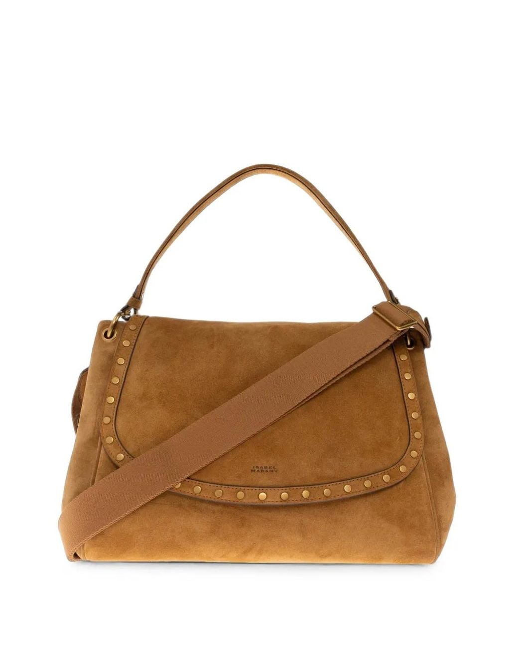 Isabel Marant Brown Chany Xl Suede Bag
