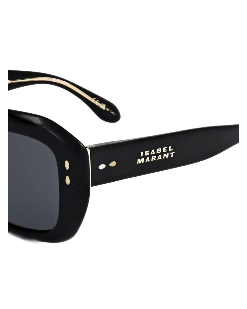 Isabel Marant Black Square-Frame Sunglasses