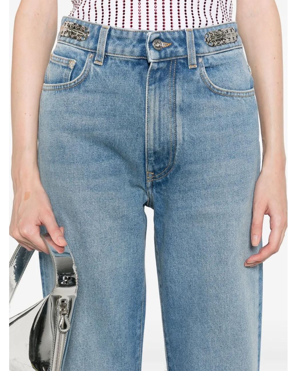 Vaqueros Rectos Rabanne de color Blue