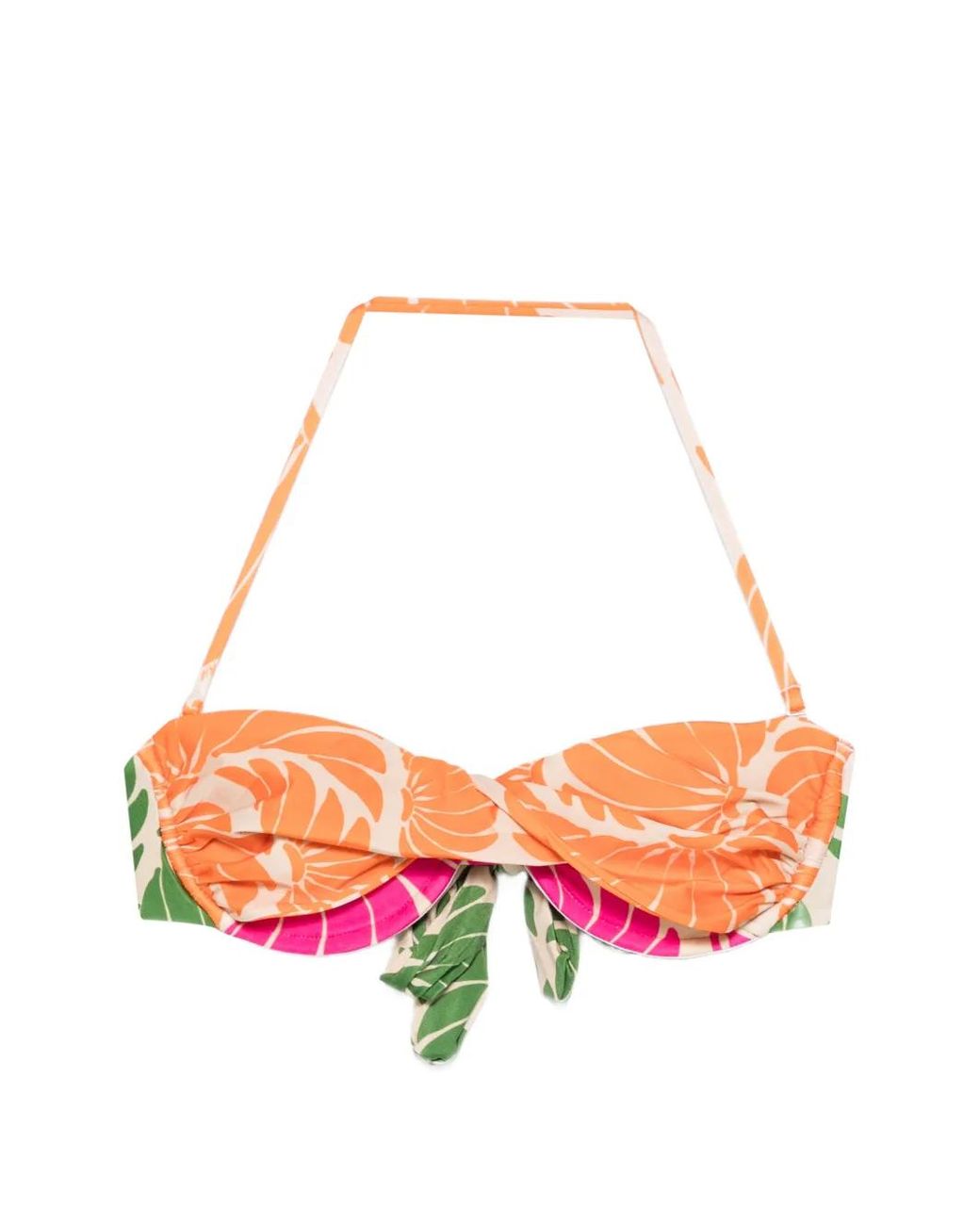 Farm Rio White Banana Wings Underwire Bikini Top
