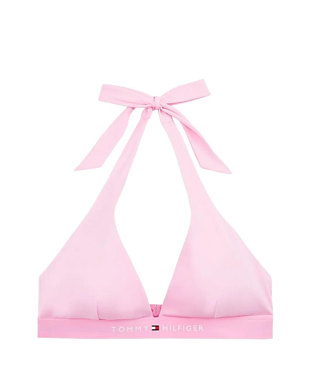 Tommy Hilfiger Pink Haut De Bikini Th Original À Dos Nu