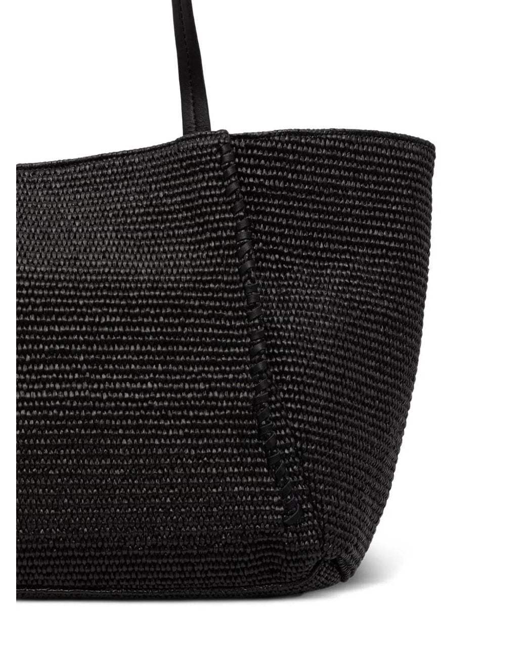 Marc O' Polo Black Large Woven Tote Bag
