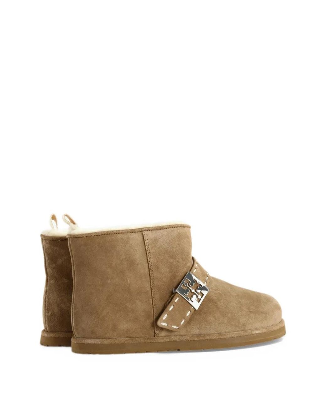 Tory Burch Brown Mellow Shearling Ankle Boot