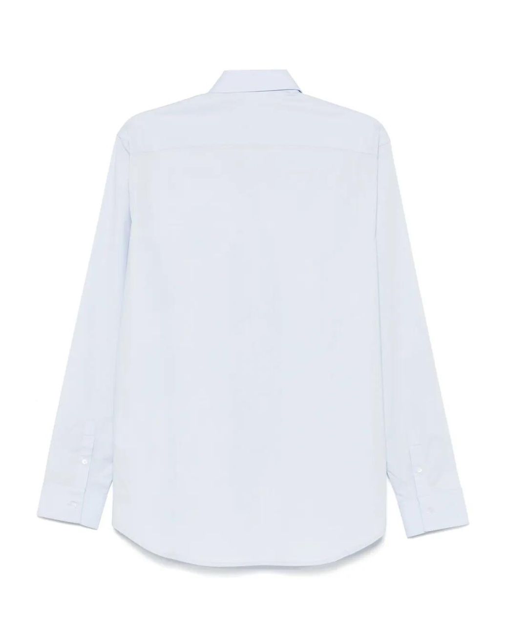 Karl Lagerfeld White Logo-Patch Shirt for men