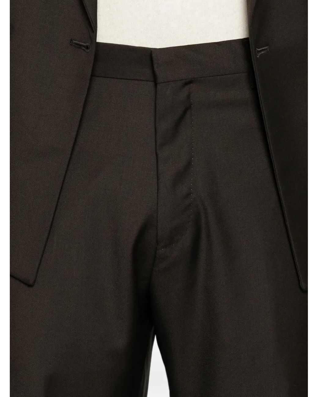época Brown Peak-Lapel Double-Breasted Suit for men