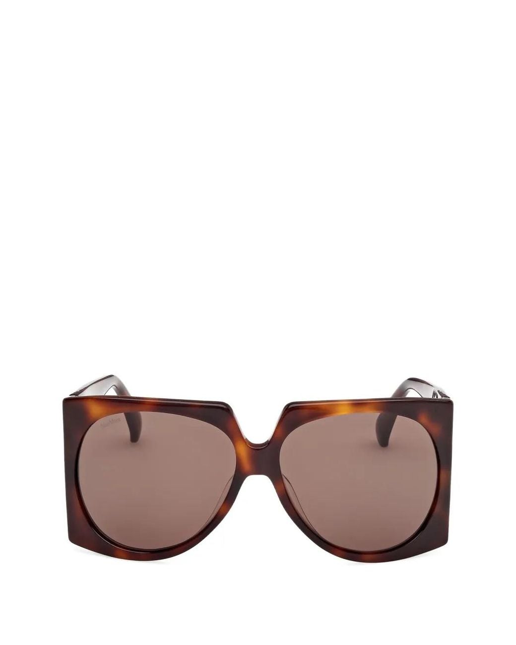 Max Mara Eyewear Brown Eckige Sonnenbrille