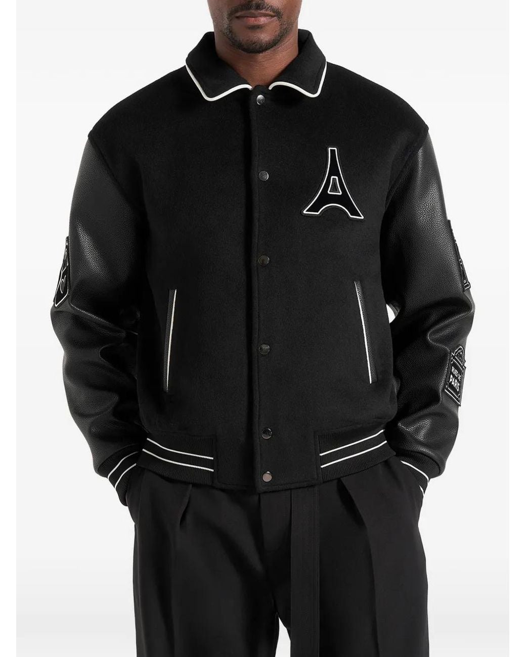 Manière De Voir Black Mona Kisa Bomber Jacket for men