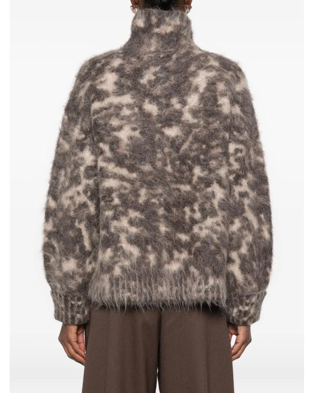 Joseph Brown Esme Leopard-Print Sweater