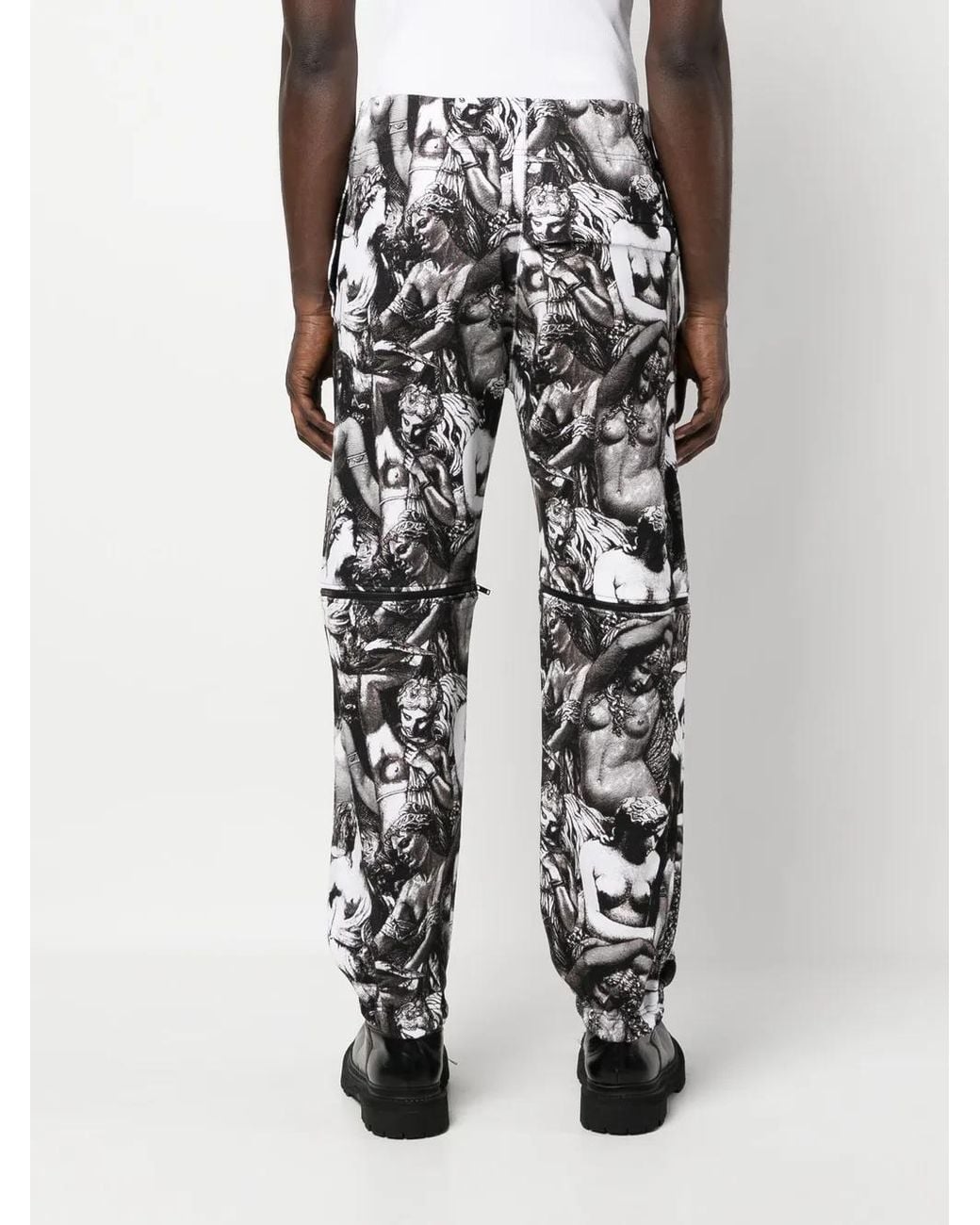 Undercover White Graphic-Print Track Pants for men