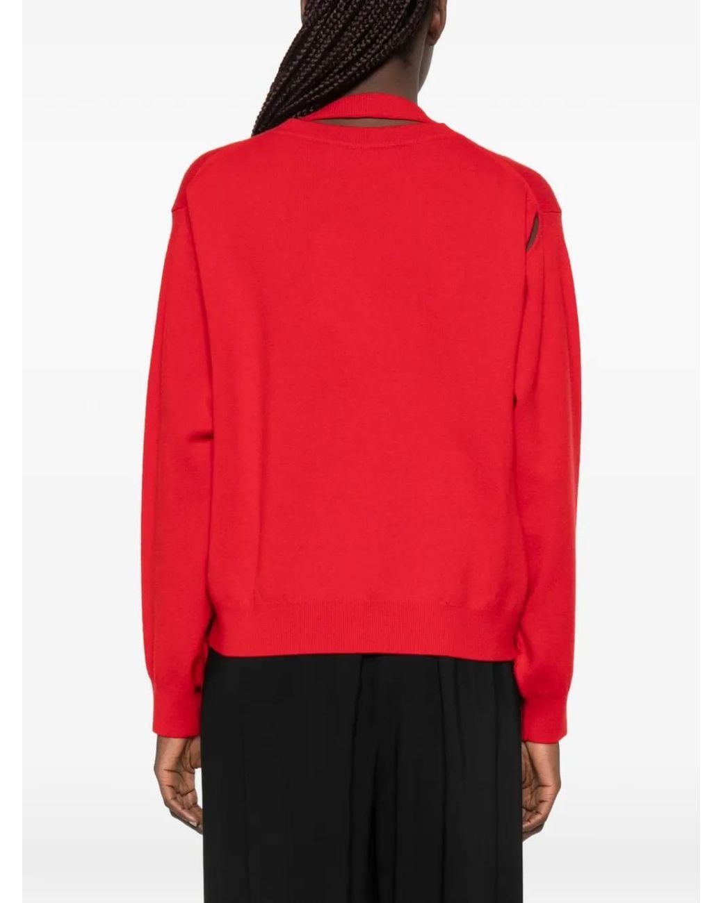 Rohe Red Crew-Neck Sweater
