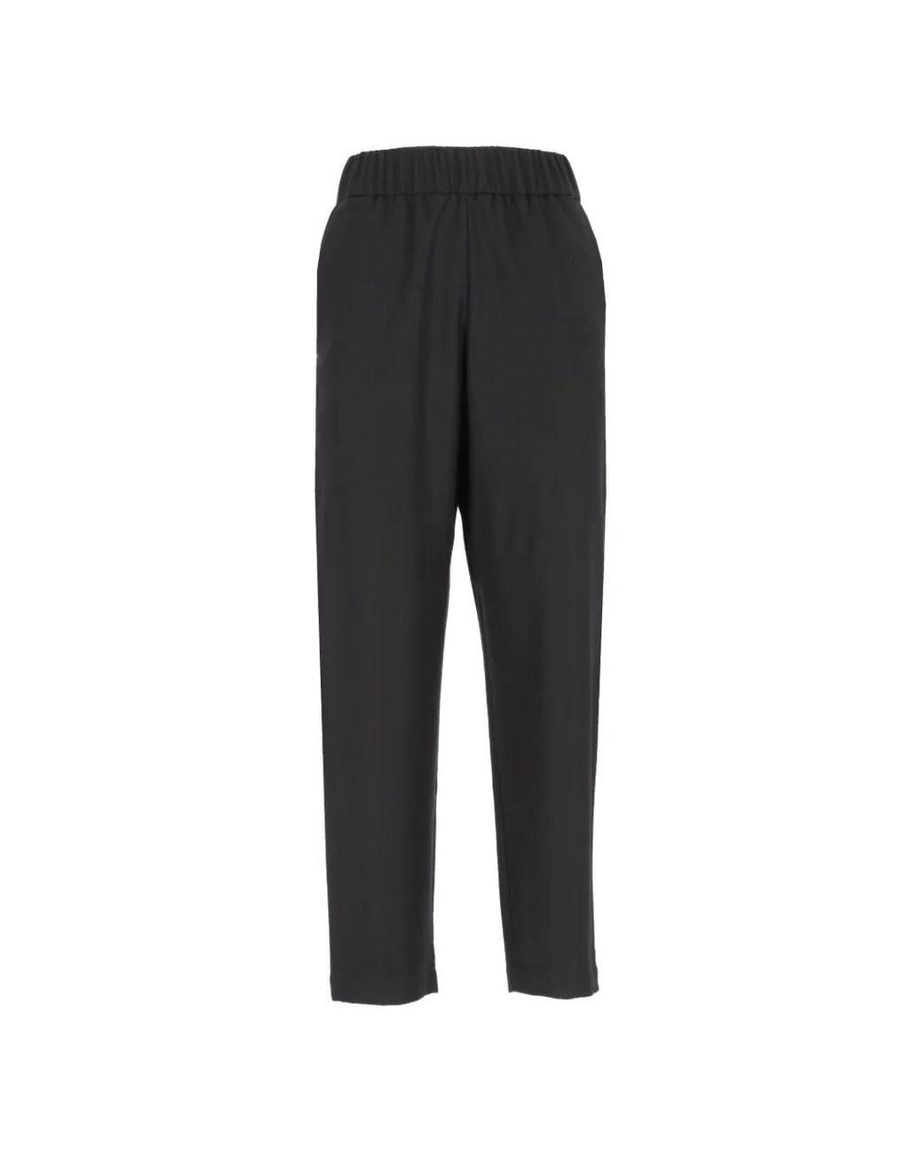 Barena Black Elasticated-Waistband Trousers