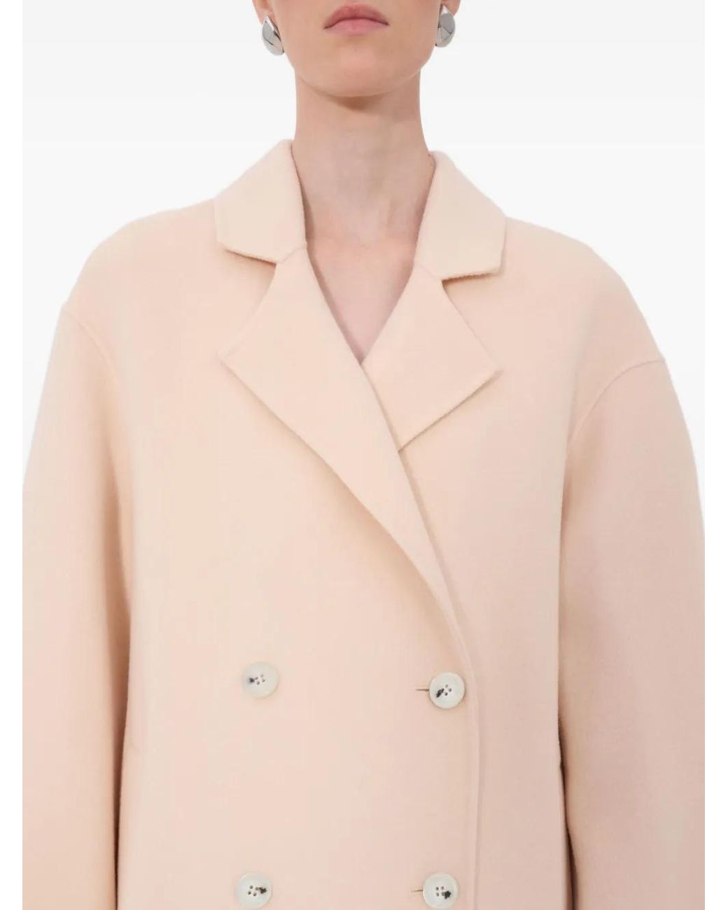 Loulou de Saison Natural Borneo Lds Double-Breasted Coat