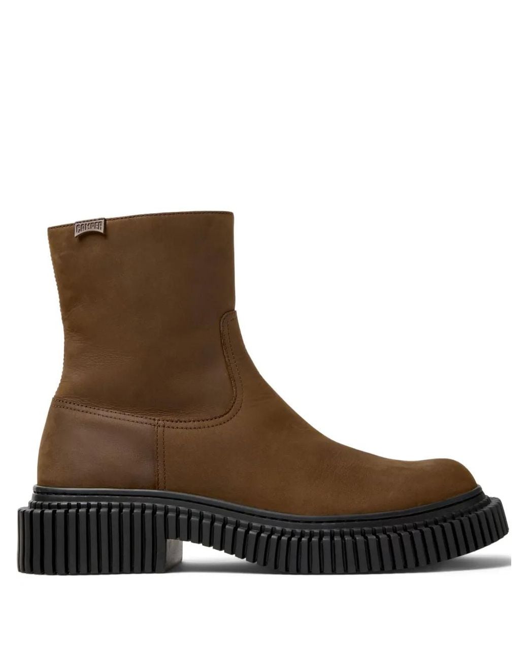 Camper Brown Pix Berlin Zip-Detail Platform Boots for men