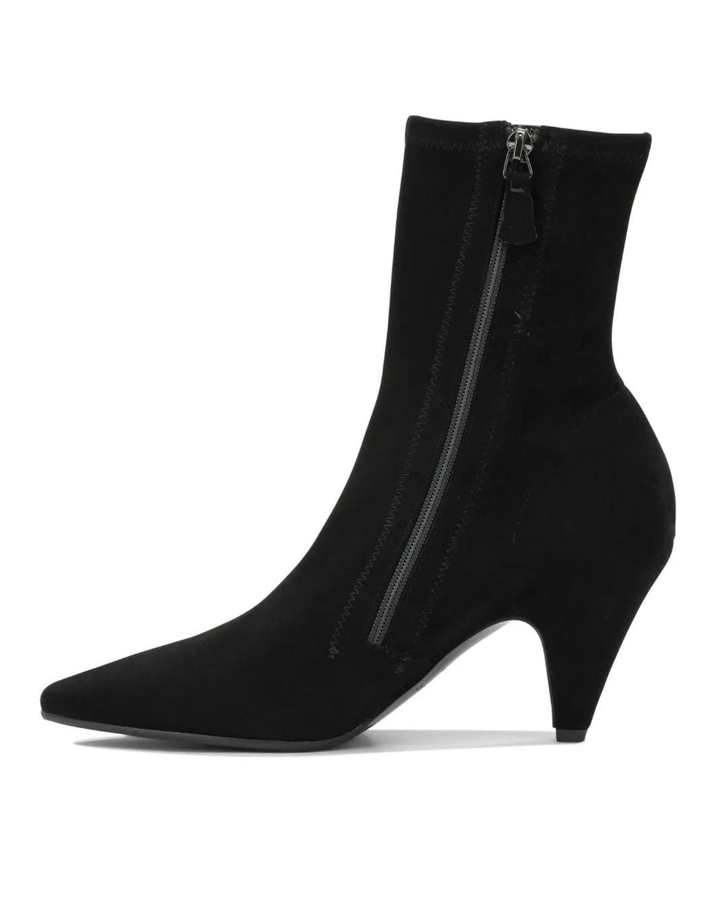 Roberto Del Carlo Black Pointed-Toe Suede Ankle Boots