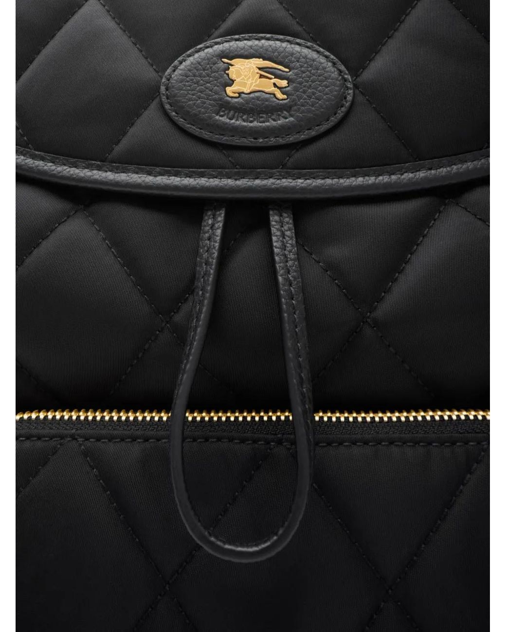 Burberry Black Horseshoe Backpack