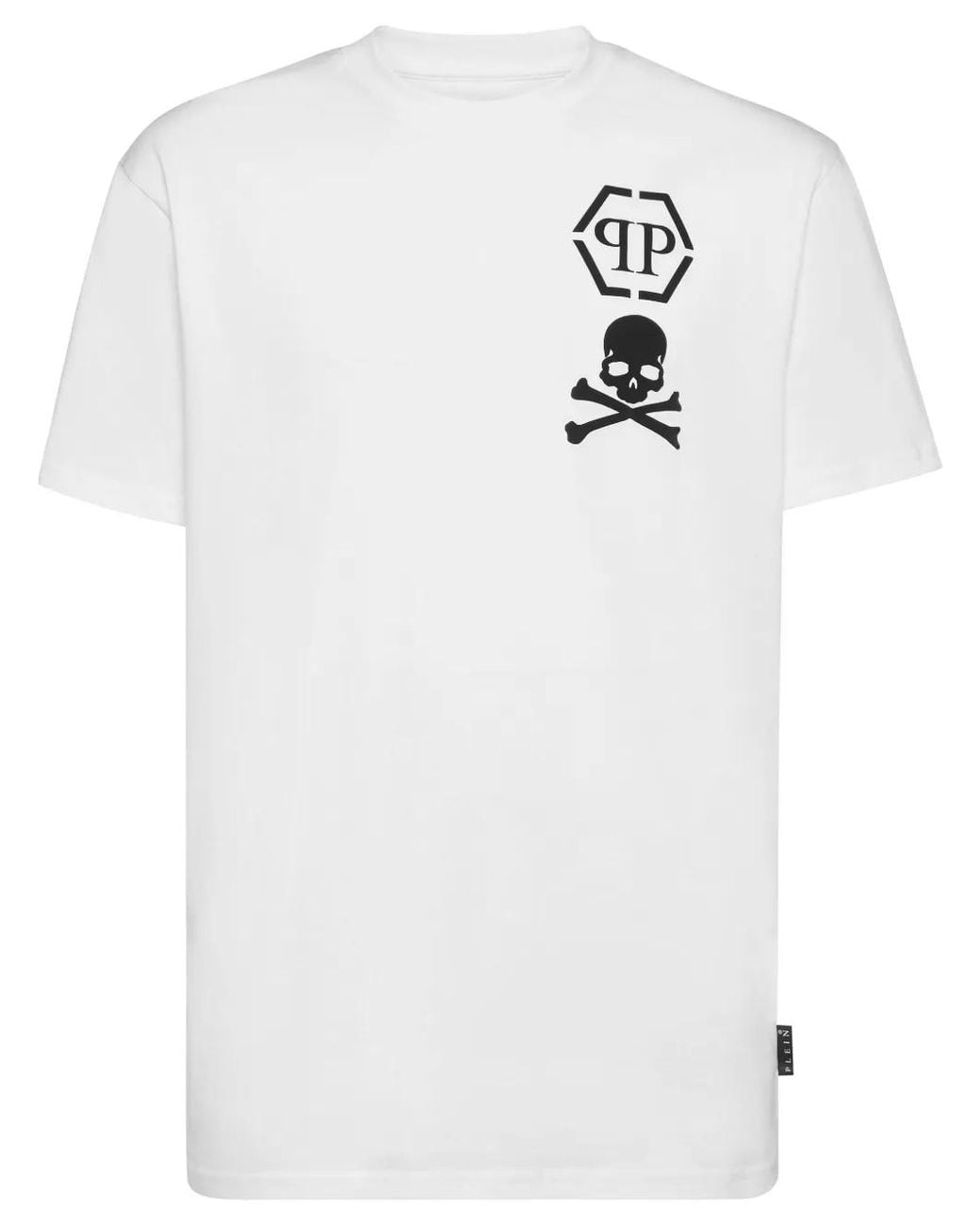 Philipp Plein White Logo T-shirt for men