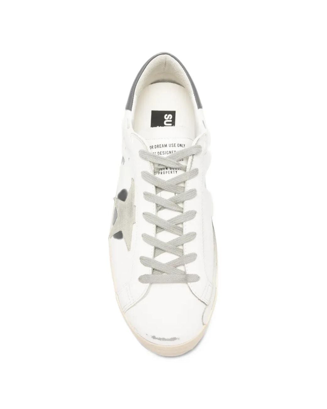 Golden Goose Deluxe Brand White Super-Star Leather Sneakers for men