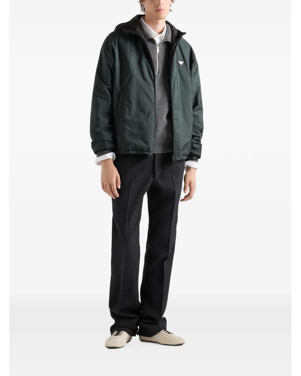 Prada Green Reversible Re-Nylon Jacket for men