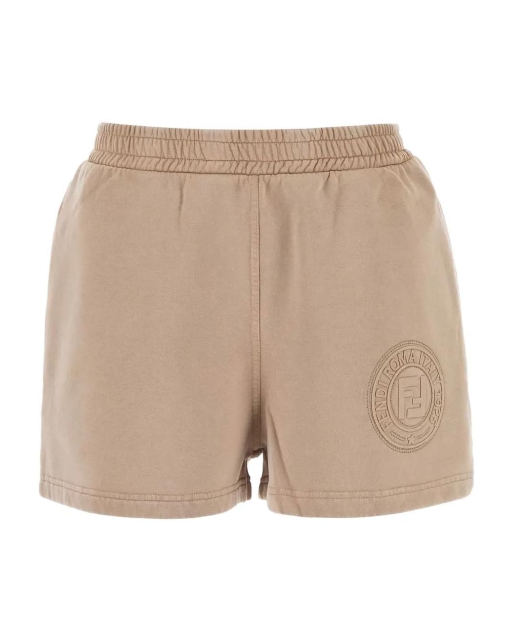 Fendi Brown Cotton Shorts