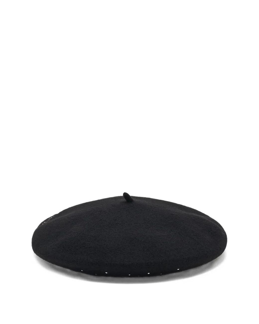 Emporio Armani Black Wool Basque Hat