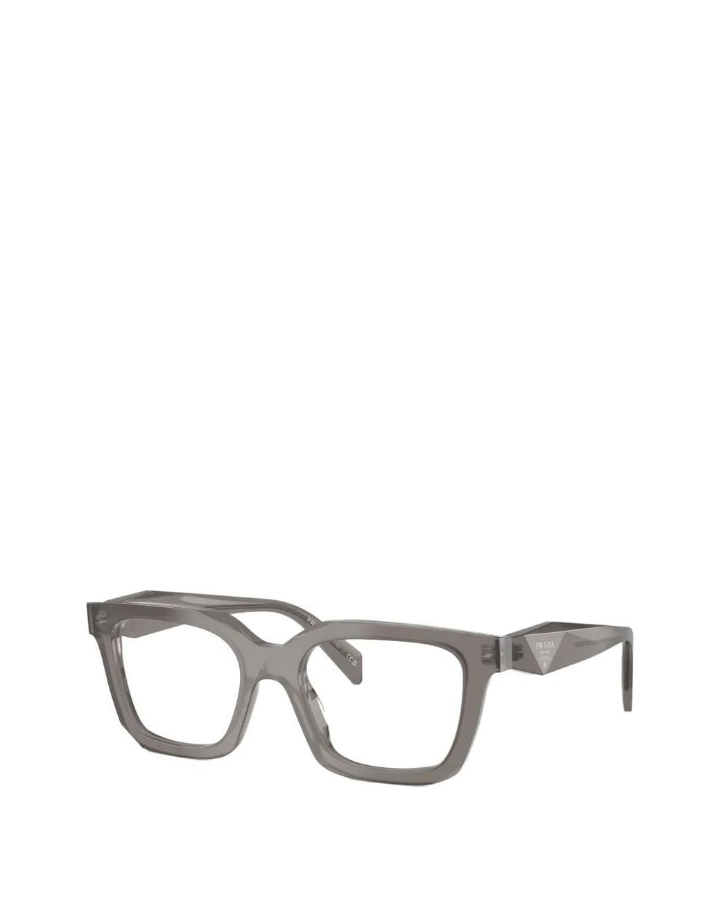 Prada White Square-Frame Glasses