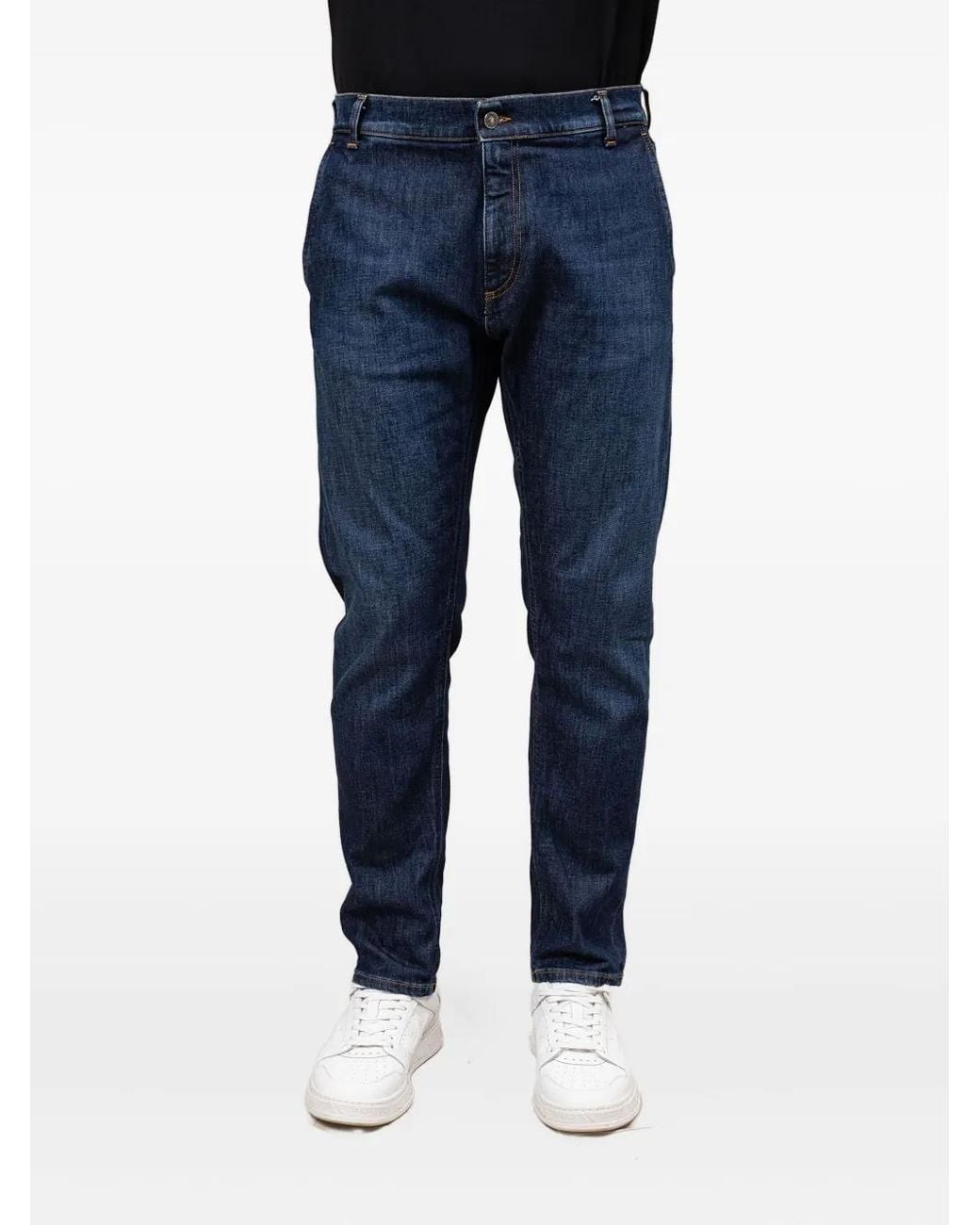 Dondup Blue Washed Jeans for men