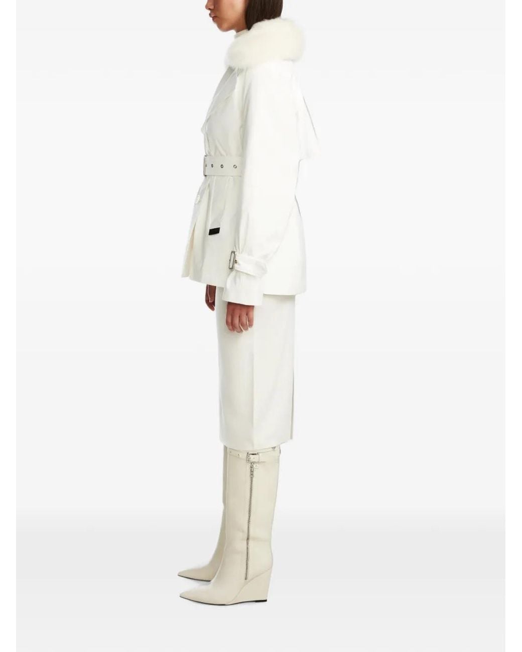 Rudsak White Belted Trench Coat