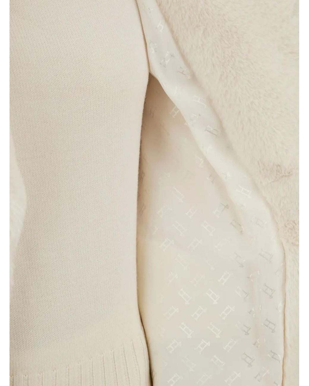 Herno White Shawl Lapel Coat
