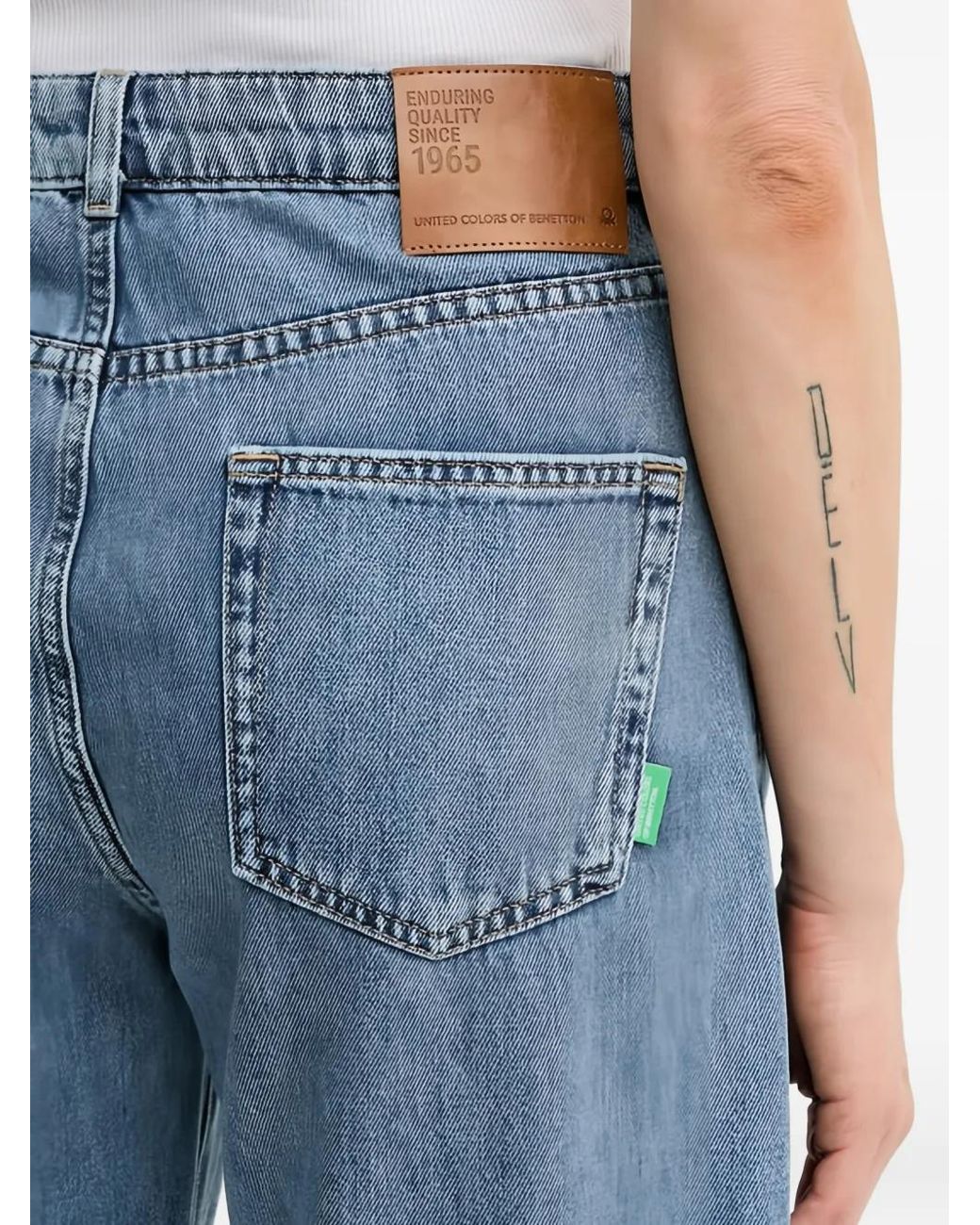 Benetton Blue Patch Pocket Jeans