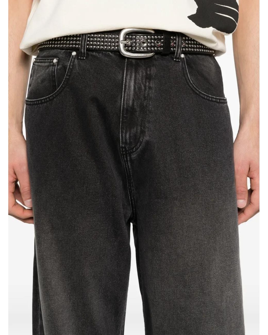Arte' Gray Five Pockets Straight Trousers for men
