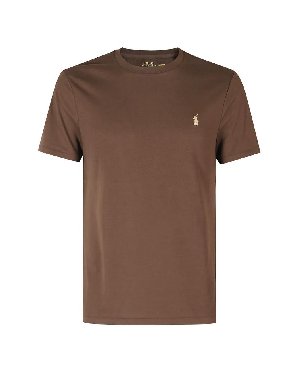 Polo Ralph Lauren Brown Logo-Embroidered T-Shirt for men