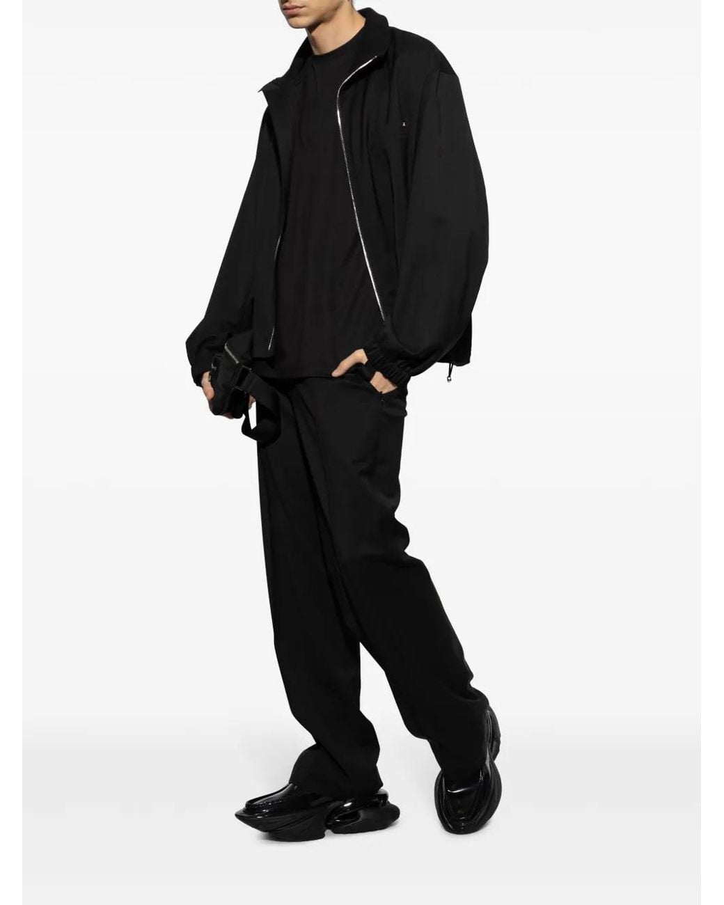 Helmut Lang Black Elasticated-Hem Jacket for men
