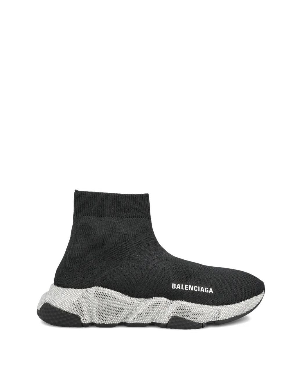 Balenciaga White Logo-Print Sneakers