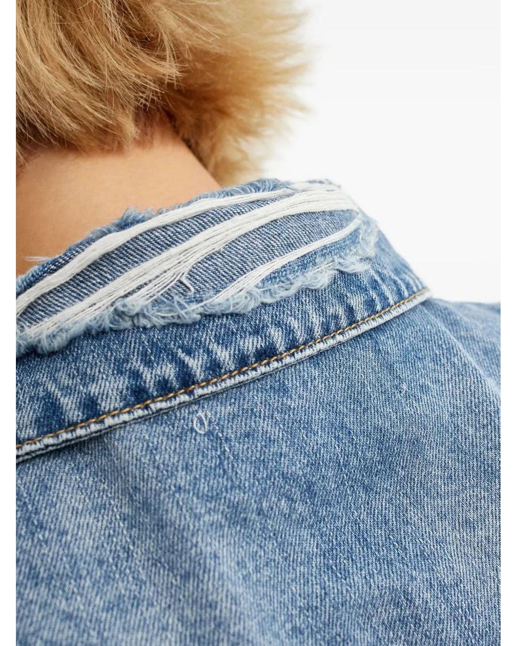 One Teaspoon Blue Buttoned Flap-Pocket Shirt