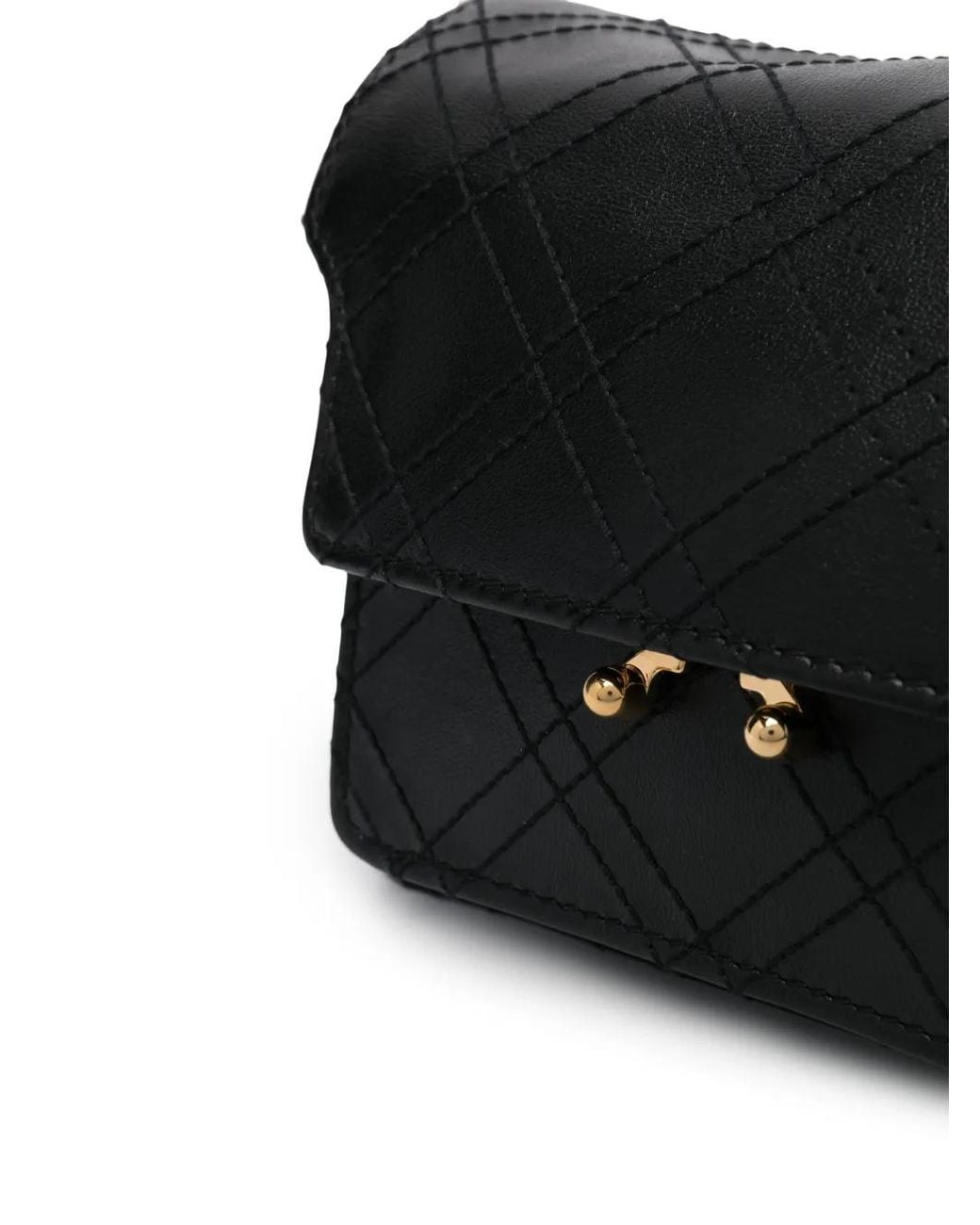 Marni Black Mini Trunk Shoulder Bag