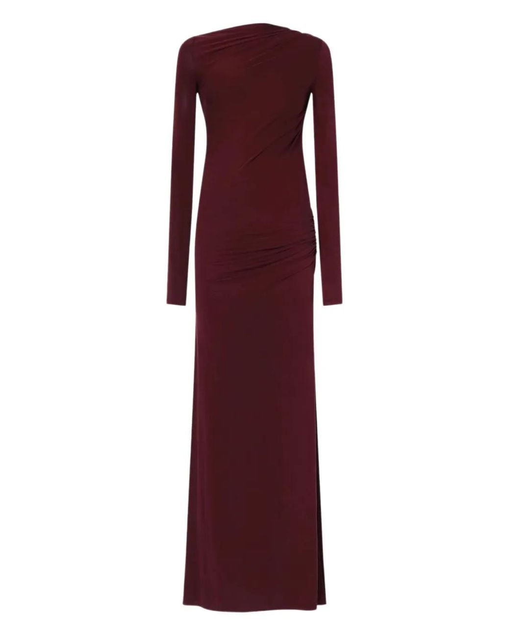 ANDAMANE Purple Open-Back Maxi Dress